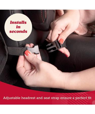 Lusso Gear Heavy Duty Kick Mats (2 Pk) - Waterproof Back Seat Protectors for Kids - 3 Storage Pockets - Premium Oxford Fabric - Red/Black - Buy Online on GoSupps.com