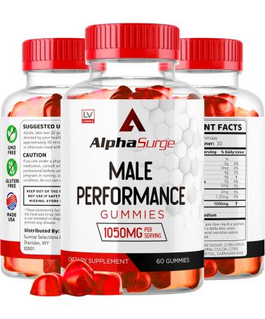 LIVORKA Alpha Surge for Men - Alpha Surge Gummies for Male Alfa Surge Gummies 1050mg Alpha Surge XL Gummie Alphasurge Gummies Alfa Surge Gummies Alpha Sugre Male 180 Gummies for 3 Month - Buy Online on GoSupps.com