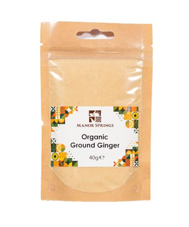 Organic Ground Ginger 40g by Manor Springs Organic