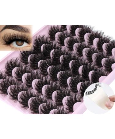 Fluffy 21 Pairs Dramatic Mink Lashes Set with Applicator | FANXITON - Buy Online on GoSupps.com