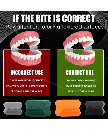 Pack of 8 Silicone Jawline Trainer - Jawline Trainer with 4 Resistance Levels Jaw Exerciser for Men Women Powerful Jaw Trainer for Beginners Advanced and Advanced Users - Buy Online on GoSupps.com