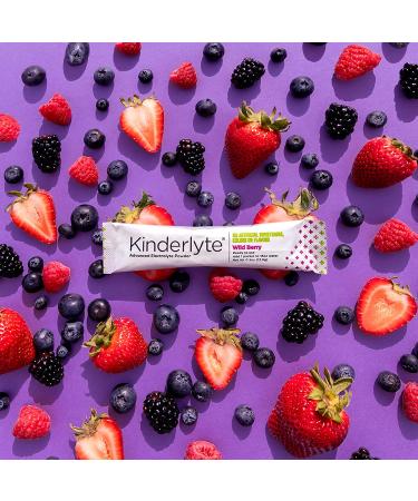 Kinderlyte Electrolyte Powder - Wild Berry 16 Count Easy Open Packets - Advanced Hydration Supplement Drink Mix - Buy Online on GoSupps.com