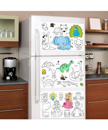 2PCS Children's Drawing Roll Paper with 12 Colored Pencils - Cute Princess and Dinosaur Paradise Theme - Ideal for Kids Coloring and Creative Art Projects - Buy Online on GoSupps.com