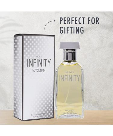 Novo Infinity for Women - 3.4 Fluid Ounce Eau De Parfum Spray Refreshing Mix of Citrus Floral & Musk Fragrances Smell Fresh All Day Long Lovely Gift Occasions - Buy Online on GoSupps.com