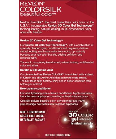 Revlon Colorsilk Haircolor Light Auburn 4.4 Ounces by Revlon - Buy Online on GoSupps.com