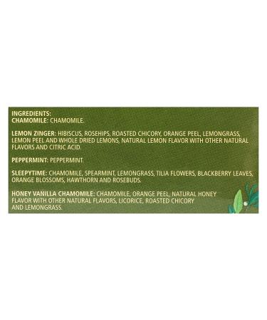 Celestial Seasonings Herbal Tea Sampler - Caffeine-Free 5 Flavors, 18 Bags (1.0 oz) - Buy Online on GoSupps.com