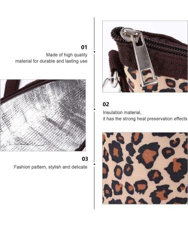 TOYANDONA Baby Feeding Bag - Leopard Print Bottle Holder | Portable Milk Bottle Warmer with Zipper Pouch - Buy Online on GoSupps.com