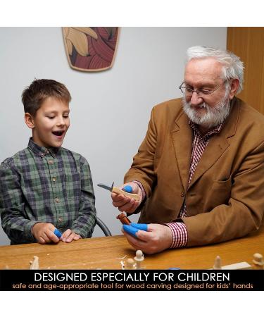 BeaverCraft Whittling Knife for Beginners C1 Kid - Whittling Knife for Kids Safety Carving Knife - Children Whittling Knife for Entry-Level Carvers - Kids-Friendly Woodcarving Tools for Beginners - Buy Online on GoSupps.com