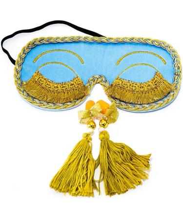 Breakfast at Tiffany's Audrey Hepburn Sleep Mask Set with Ear Plugs - Holly Golightly Replica Eye Mask with Silk Material and Eyelashes - Buy Online on GoSupps.com
