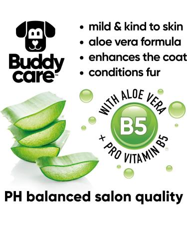 Buy BuddyCare Fell Care Shampoo for Dogs Aloe Vera & Pro-Vitamin B5 Hair Loss Control | 500ml x 3 International Shipping Available - Buy Online on GoSupps.com