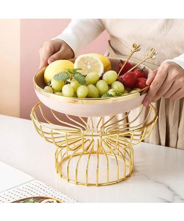 Fruit Fruit Bowl European Style Fruit Basket Stand Home CeramicsFruit Bowl Vegetables Organizer Storage Counter Top Fruit Holder for Kitchen Decorative Fruit Basket Plates (Color - Buy Online on GoSupps.com