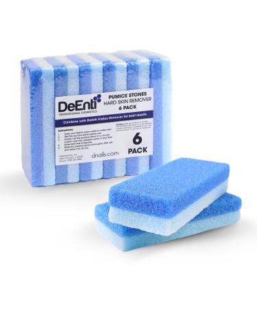 DeEnti Pumice Stones Pack of 6 Professional Grade Pumice Stone for Feet Salon Quality Foot Callus Remover Double Sided Foot Scraper Home Manicure and Pedicure Tools 6 Pack Pumice Stones
