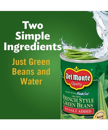 Del Monte Fresh Cut Blue Lake French Style Green Beans - No Salt Added (12 Pack, 14.5 oz Can) - Buy Online on GoSupps.com