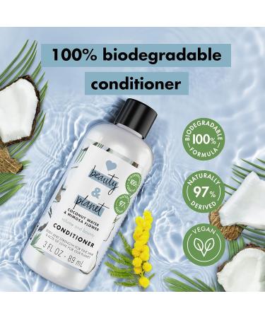 Love Beauty and Planet Volume and Bounty Conditioner - Coconut Water & Mimosa for Thin Hair - 0% Silicones Parabens Dyes - 3 oz Pack of 12 - International Shipping Available - Buy Online on GoSupps.com