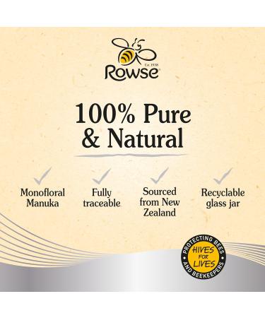 Rowse Honey Monofloral Manuka Honey 250+MGO Jar New Zealand 100% pure & natural 225g - Buy Online on GoSupps.com