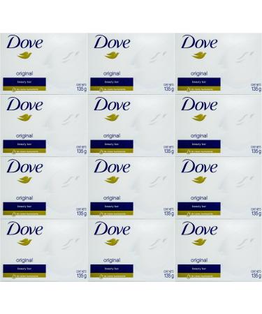 Dove White Cream Bar 4.75 Oz / 135 Gr (Pack of 12)