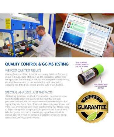 Healing Solutions 60ml Oils - Lavender Essential Oil - 2 Fluid Ounces - Buy Online on GoSupps.com