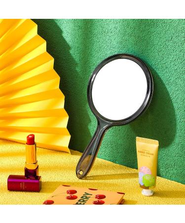 Double Sided Handheld Makeup Mirror with 1X/2X Magnification - Black - Buy Online on GoSupps.com
