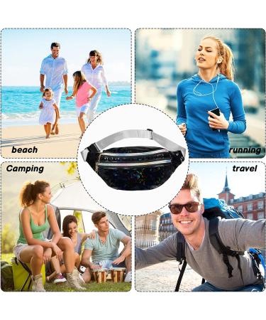 Shop Jostift 2-Piece Waterproof PU Leather Belt Bag | Women & Men Adjustable Hip Pack for Outdoor Sports | Silver & Black Waist Pack - Buy Online on GoSupps.com