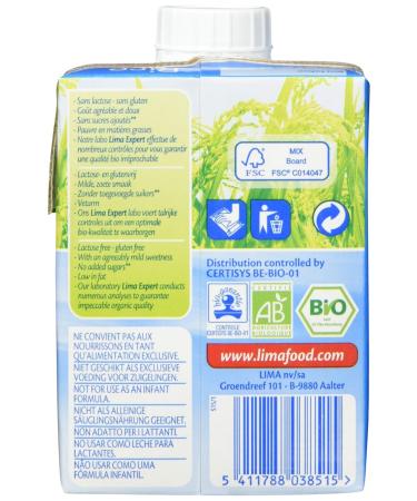 LIMA Rice Drink Original - Pack of 10 (10 x 500g) | Dairy-Free & Vegan Milk Alternative | International Shipping Available - Buy Online on GoSupps.com