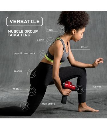 LifePro Sonic Pro Percussion Massage Gun | Deep Tissue Back Massager for Pain Relief | 75 Lbs Stall Force | 8 Attachments | Red - Buy Online on GoSupps.com