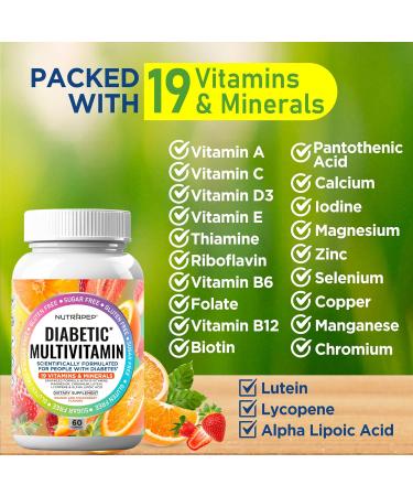 NutraPep Premium Multivitamin Chewable Gummies for Women & Men - Sugar-Free & Gluten Free Supplement Vitamins - Calcium Magnesium Zinc Manganese Thiamine Biotin  - Buy Online on GoSupps.com