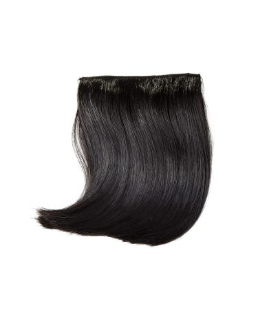 WIG ME UP - Clip-in bangs curved parted heat resistant fiber extension hair extension black YZF-3038-2 Black brown (2)