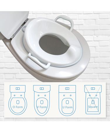 BISOO Potty Training Toilet Seat - Children WC Adapter - Baby Toilet Reducer - Safe and Comfortable - Compact and Portable - Blue Seat with Hanging Hook - Buy Online on GoSupps.com