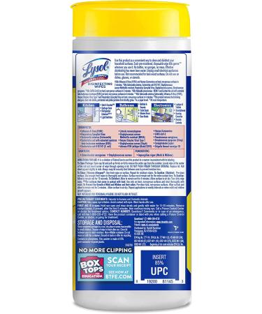 Lysol Disinfectant Wipes - Lemon & Lime Blossom 35ct | For Disinfecting, Deodorizing, and Cleaning - Buy Online on GoSupps.com