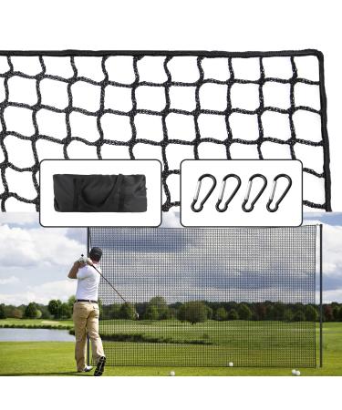 Golf Practice Net Ball Hitting Barrier Netting, for Driving Chipping and Training, 10x10ft/10x15ft/10x20ft, Portable Heavy Duty High Impact Batting Nets for Sports with Carrying Bag, Indoor & Outdoor 10x10ft Training