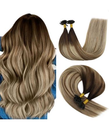 Youngsee Bonding Extensions Real Hair Balayage Keratin Bondings Real Hair 45cm Extensions Real Hair Extensions Bonding Keratin U Tip Bondings U Tip Extensions Hot Fusion 50g 1g/S #4/6/22 45 cm-U Tip 1-4/6/22 - Buy Online on GoSupps.com