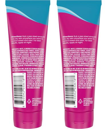 Lume Whole Body Deodorant Plus Sweat Control - Smooth Cream Tube - 72 Hour Odor And Sweat Control - Baking Soda Free Skin Loving - 3.0 ounce (Pack of 2) (Unscented) - Buy Online on GoSupps.com