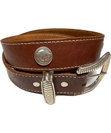 Western Buffalo Head Nickel Concho Set - Antiqued Silver (21mm) - 2 Pack - Buy Online on GoSupps.com