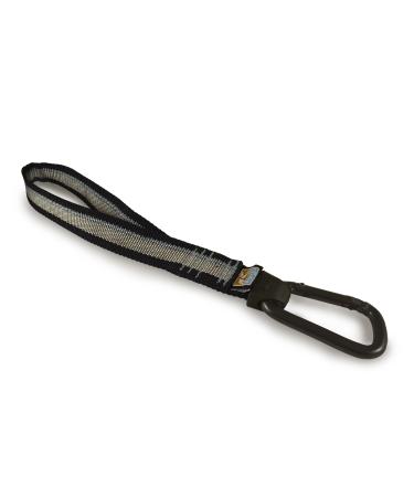 Kurgo Seatbelt Tether Dog Safety Tether with Carabiner Easy Installation Universal Fit Black/Grey Black/Grey Regular Carabiner