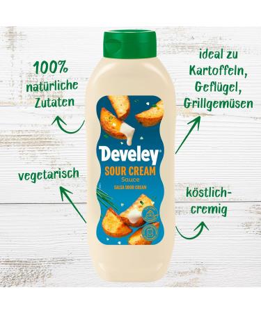 Buy Develey Sour Cream Sauce - Pack of 8 (8 x 875ml) - Creamy & Delicious - International Shipping Available - Buy Online on GoSupps.com