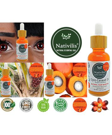 Nativilis Ojon Oil - Natural Hair & Skin Booster | Revitalize Damaged Follicles Enhance Volume & Structure | Mix with Copaiba for Max Benefits - Buy Online on GoSupps.com