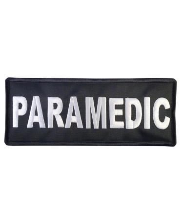 Paramedic Big XL 10x4 inch EMT EMS Medic Vest Tactical Embroidered Nylon Touch Fastener Patch