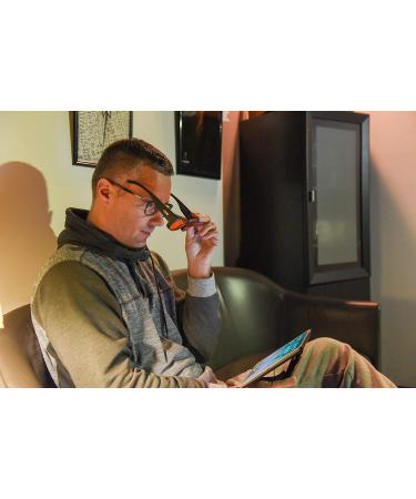 99.9% Blue Light Blocking Glasses for Sleep - Amber Nighttime Eyewear - Transform Prescription & Reading Glasses into Blue Blockers - Buy Online on GoSupps.com