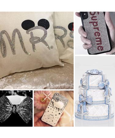 Nibiru 6616pcs Hotfix Rhinestones - 5 Mixed Sizes FlatBack Crystal Gems for Crafts, Round Glass Gems with Tweezers and Picking Pen - Clear - Buy Online on GoSupps.com