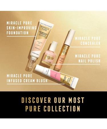 Max Factor Miracle Pure Foundation Warm Almond 45 - Lightweight and Flawless Coverage - Buy Online on GoSupps.com