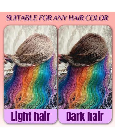 Glow in the Dark Temporary Hair Dye - Kids Hair Color for Parties | Super Hair Chalk for Girls - Buy Online on GoSupps.com