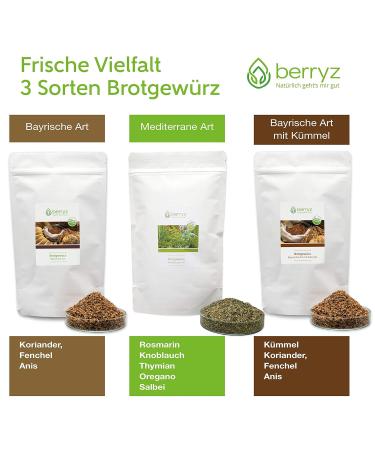 Bavarian Bread Seasoning Mix | Cumin Coriander Fennel Anis | 200g | Salt & Additive Free | International Shipping Available - Buy Online on GoSupps.com