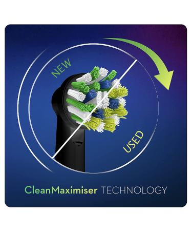 Oral-B Crossaction Black Edition Brush Heads - Cleanmaximiser Tech, Pack of 4 - Buy Online on GoSupps.com