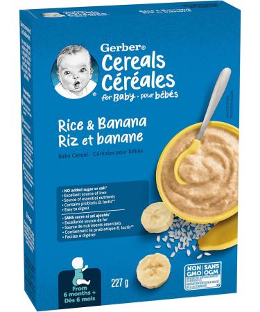 GERBER Stage 2 Rice Banana Baby Cereal 227 g - Buy Online on GoSupps.com
