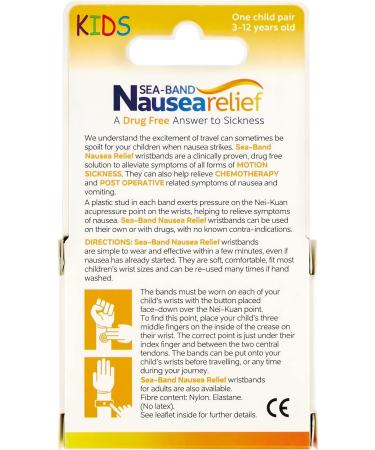 Sea Band Kids Acupressure Bracelets - Blue, Set of 2 - Buy Online on GoSupps.com