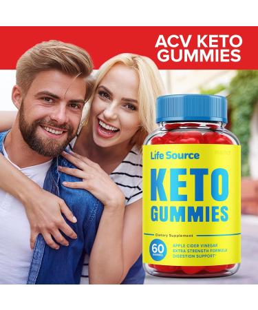 Life Source Keto Gummies with Apple Cider Vinegar - 1000mg Extra Strength (60 Gummies) - Buy Online on GoSupps.com