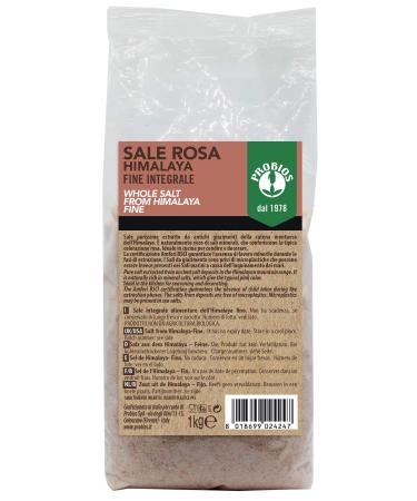 Probios Whole Pink Salt from Himalaya - FINE - Packaging 1kg