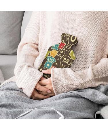 Hot Water Bottle with Lid - Textured Rubber for Pain Relief Cramps & Foot Warmer | Hot & Cold Therapy - Buy Online on GoSupps.com
