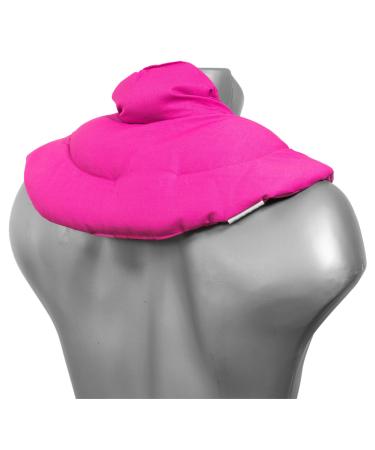 Neck pillow with stand-up collar pink - linseed pillow - neck pillow heat pad - a very cozy neck warmer