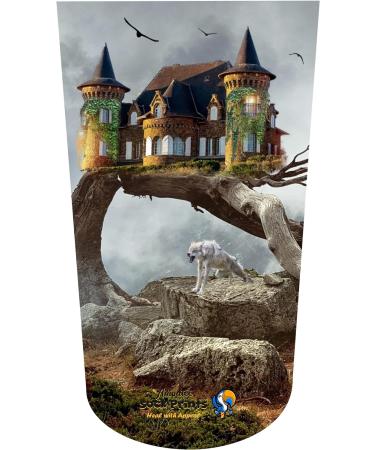 Fantasy White Wolf Amputee Stump Sock | 3Ply Castle Theme | V1 Variant - Buy Online on GoSupps.com